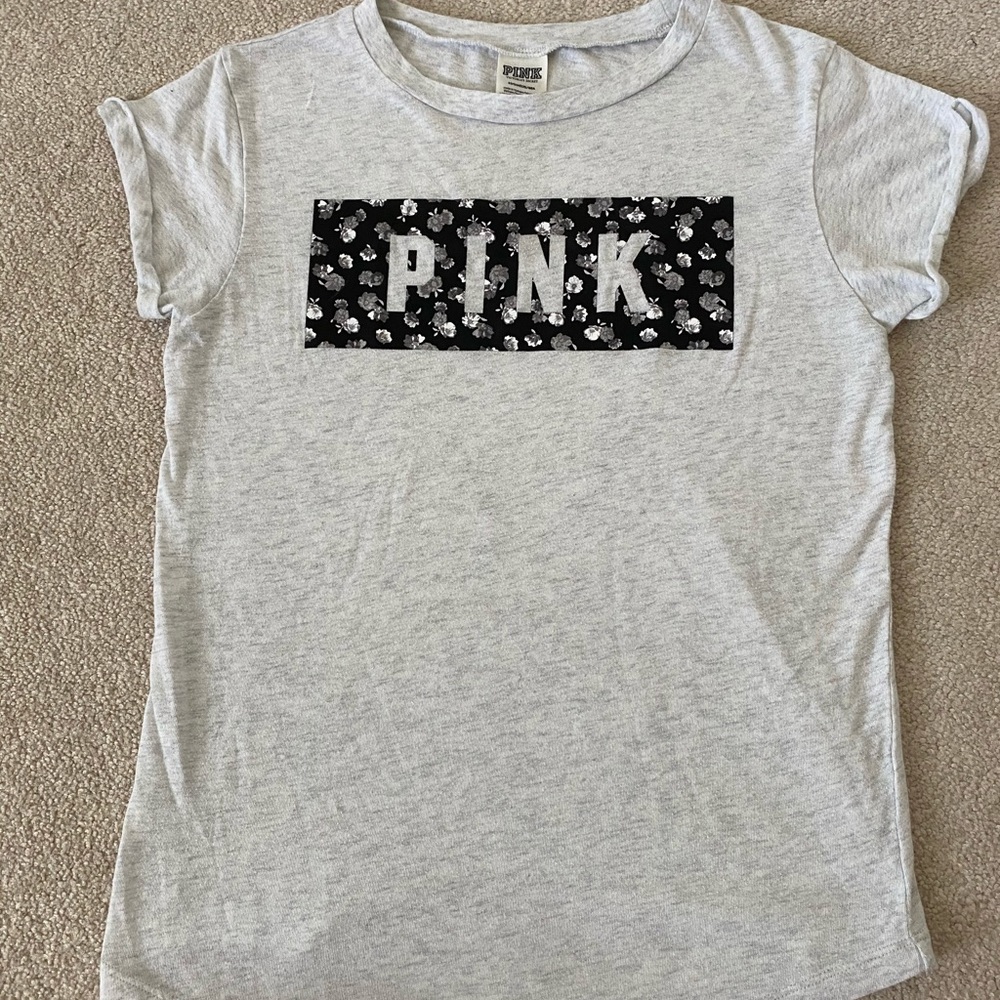 White and Black PINK T-Shirt